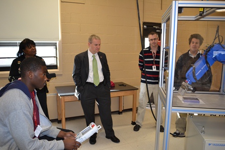 The robotics class is a great way to engage students and motivate them in school, according to Dr. New.