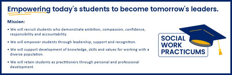 Social Work Practicums Banner