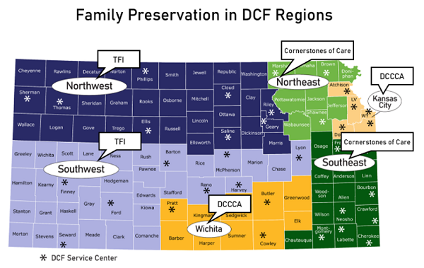 Family Preservation in DCF Regions