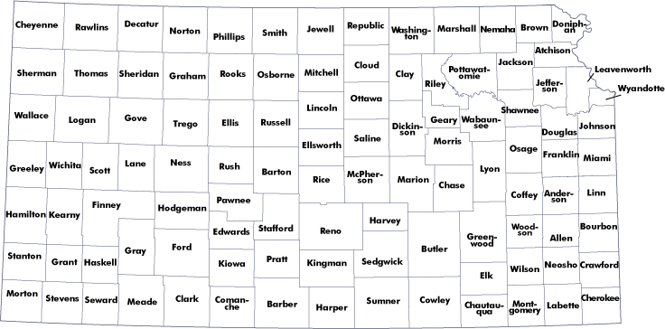 Vocational Rehabilitation Counselors Map With Clickable Counties